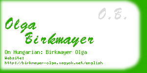 olga birkmayer business card